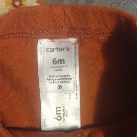 Carter's Floral and Heart Kids Matching Set - Orange and Cream​ - Picture 7 of 8